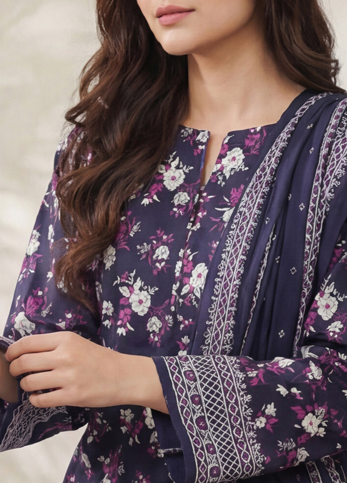 Daman By VS Textile Exclusive Printed Lawn 3 Piece Unstitched Suit VS26DEPV5 D-858 Daman By VS Textile Exclusive Printed Lawn 3 Piece Unstitched Suit VS26DEPV5 D-858