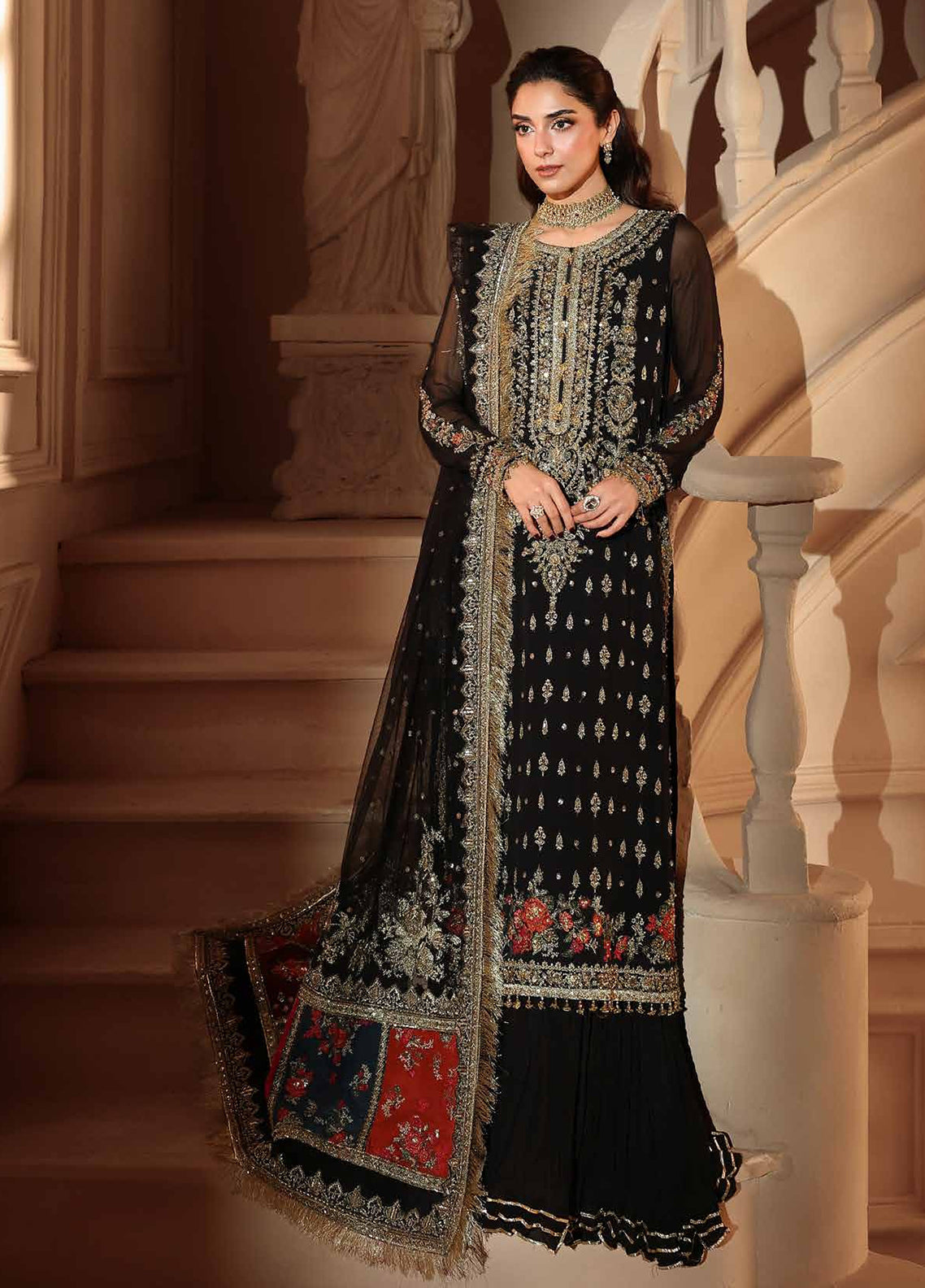 Dastan-E-Jashan By Charizma Luxury Embroidered Chiffon 3 Piece Unstitched Suit CH26DJLCV1 D-DWJ6-04 Dastan-E-Jashan By Charizma Luxury Embroidered Chiffon 3 Piece Unstitched Suit CH26DJLCV1 D-DWJ6-04