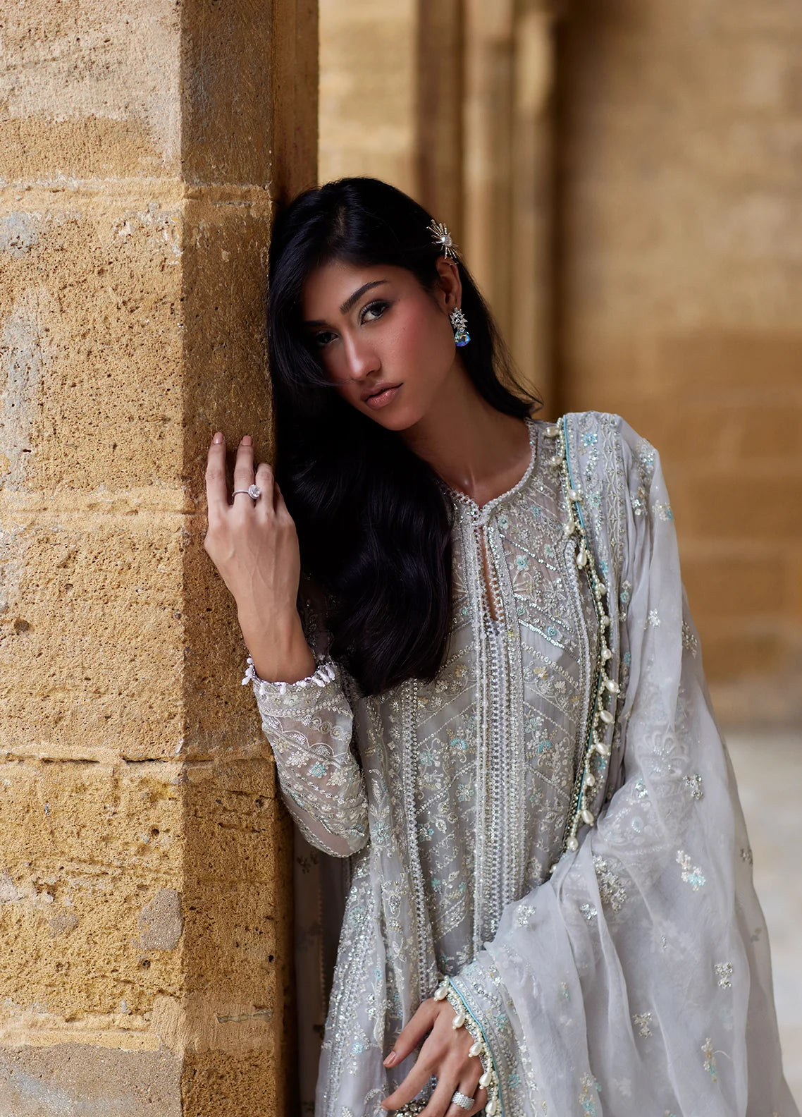 Dastangoi By Afrozeh Formals Embroidered Organza 3 Piece Unstitched Suit AF26DGF D-1216 QISSA Dastangoi By Afrozeh Formals Embroidered Organza 3 Piece Unstitched Suit AF26DGF D-1216 QISSA