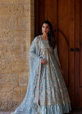 Dastangoi By Afrozeh Formals Embroidered Poly Net 3 Piece Unstitched Suit AF26DGF D-1219 LAFZ