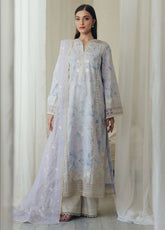 Daybreak By Afrozeh Embroidered Lawn 3 Piece Unstitched Suit AF26DB D-FWU-0014 DOVEMIST