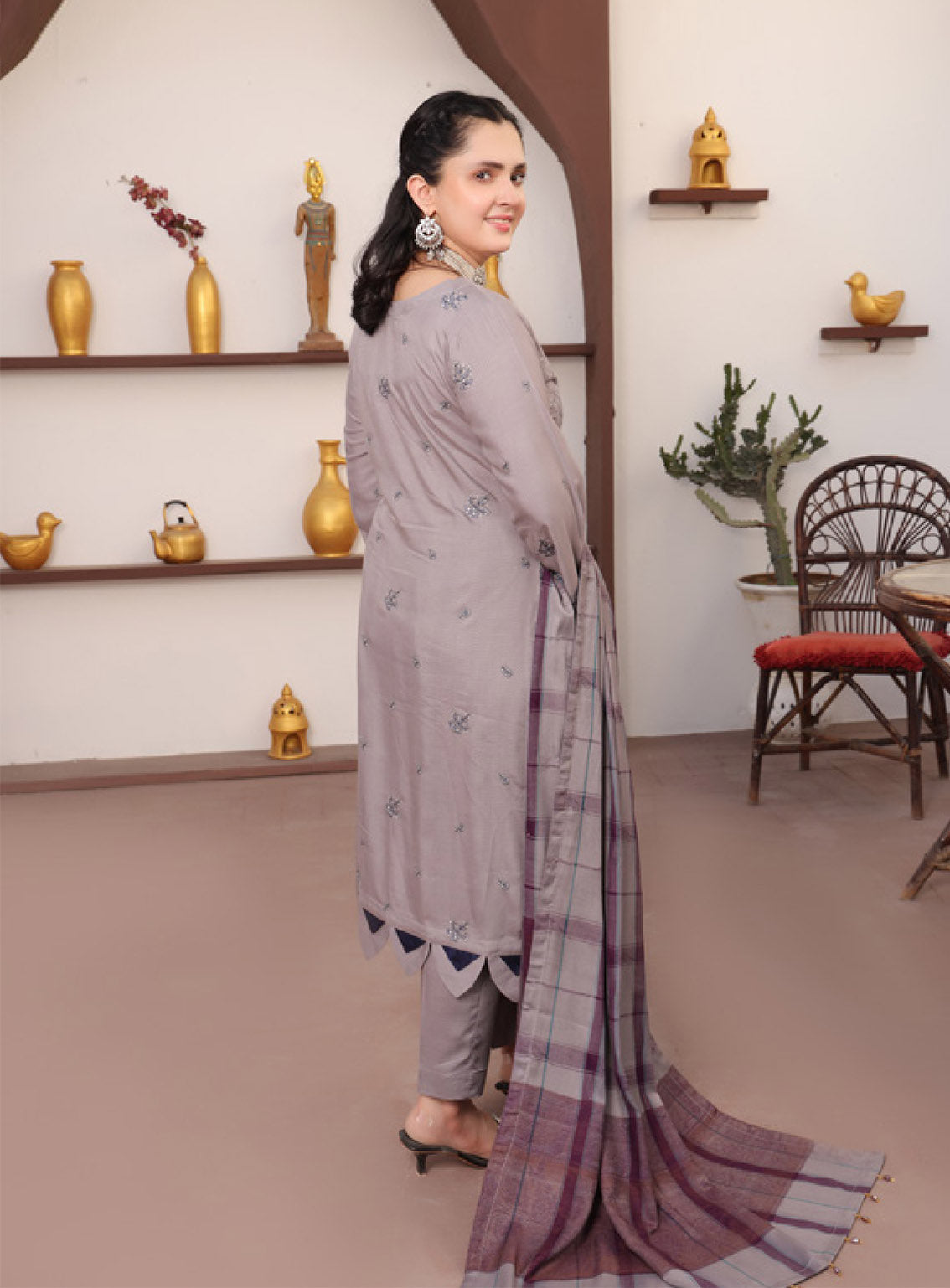 Delilah by Schick Embroidered Doriya Suits Unstitched 3 Piece - SDH24DD 02 Delilah by Schick Embroidered Doriya Suits Unstitched 3 Piece - SDH24DD 02