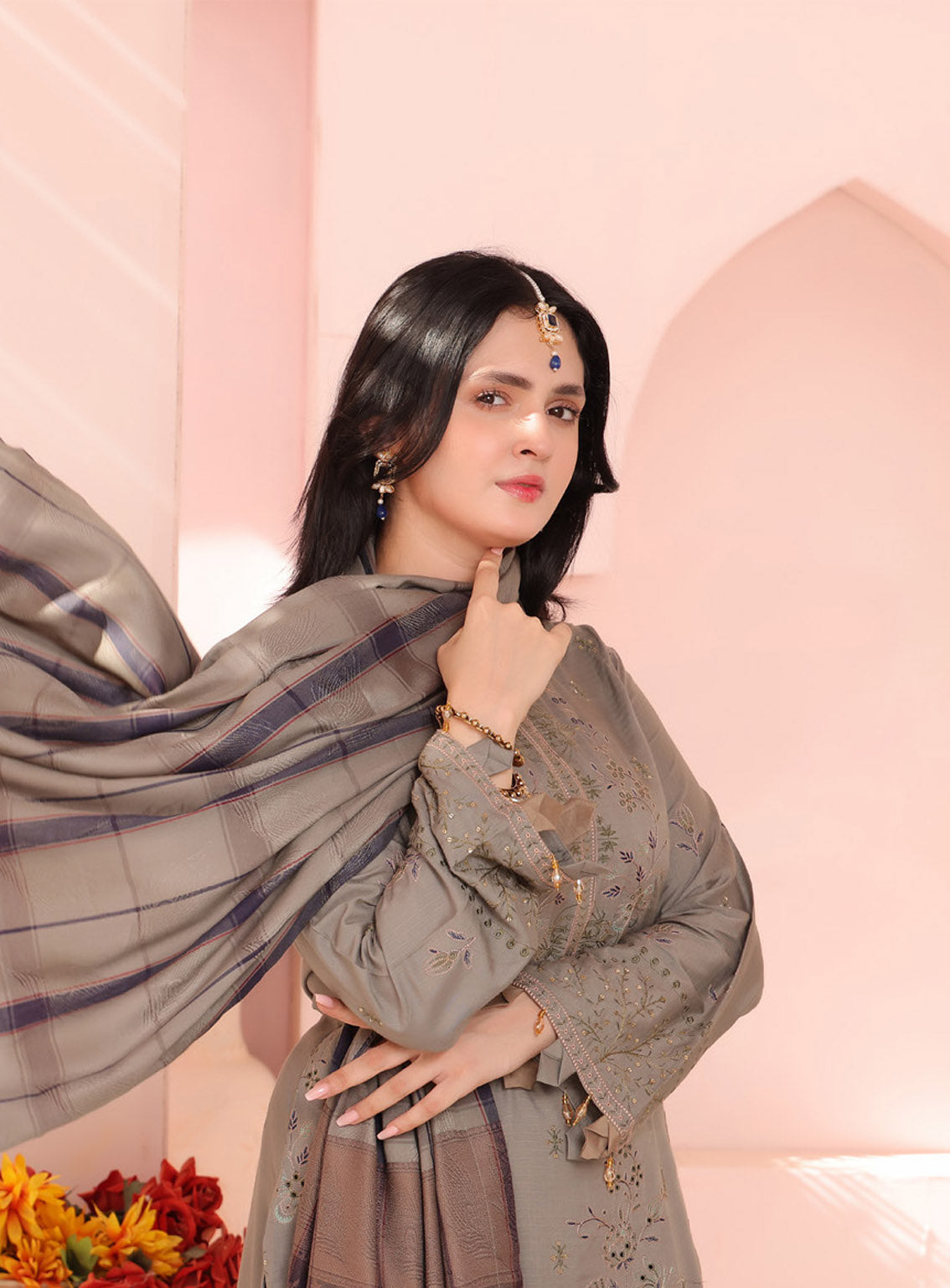 Delilah by Schick Embroidered Doriya Suits Unstitched 3 Piece - SDH24DD 03 Delilah by Schick Embroidered Doriya Suits Unstitched 3 Piece - SDH24DD 03