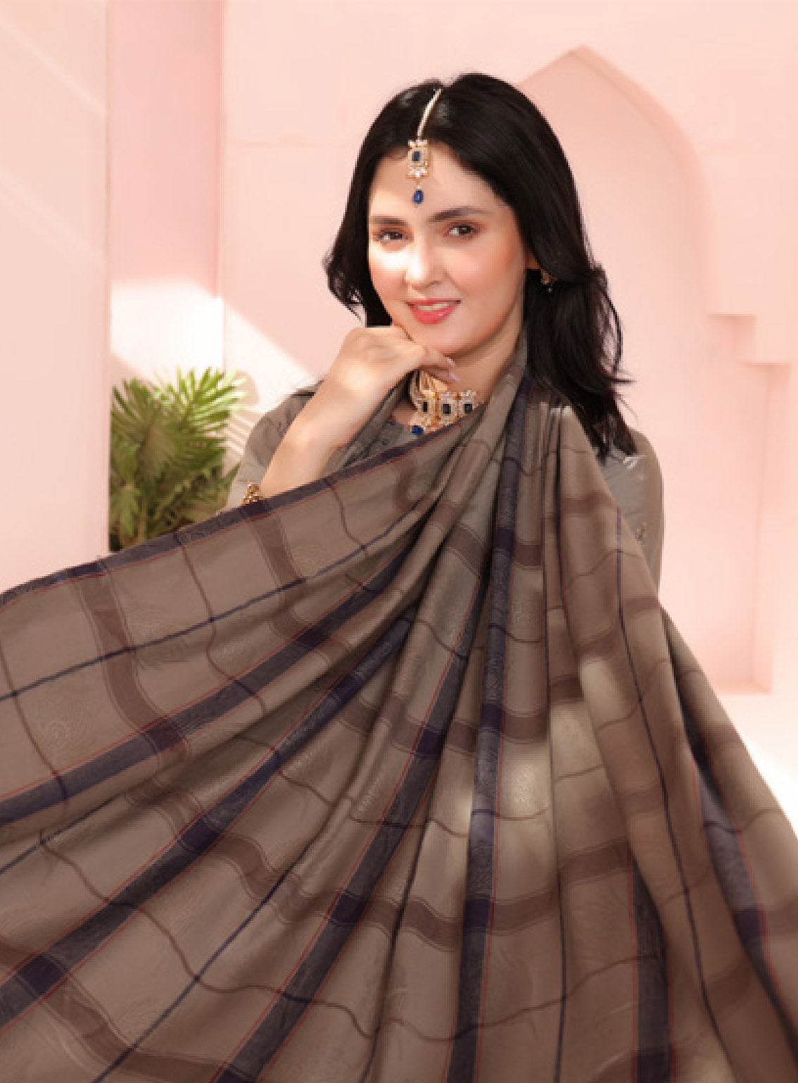 Delilah by Schick Embroidered Doriya Suits Unstitched 3 Piece - SDH24DD 03 Delilah by Schick Embroidered Doriya Suits Unstitched 3 Piece - SDH24DD 03