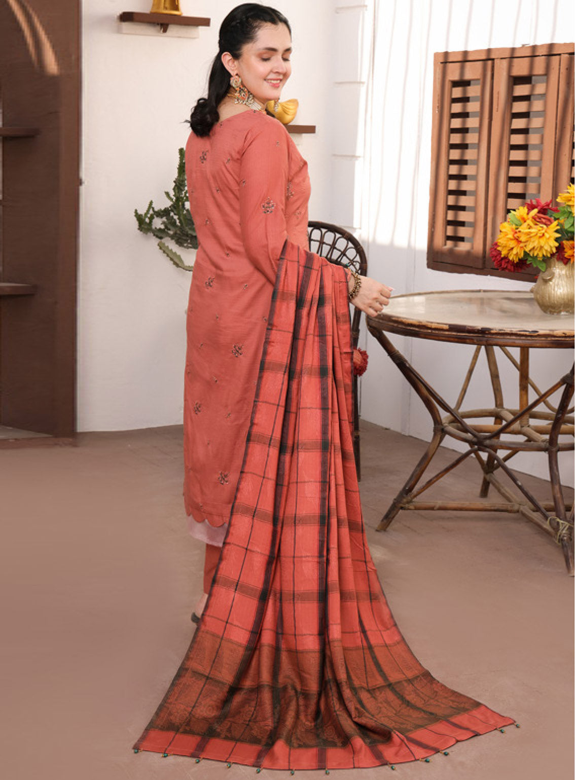 Delilah by Schick Embroidered Doriya Suits Unstitched 3 Piece - SDH24DD 04 Delilah by Schick Embroidered Doriya Suits Unstitched 3 Piece - SDH24DD 04