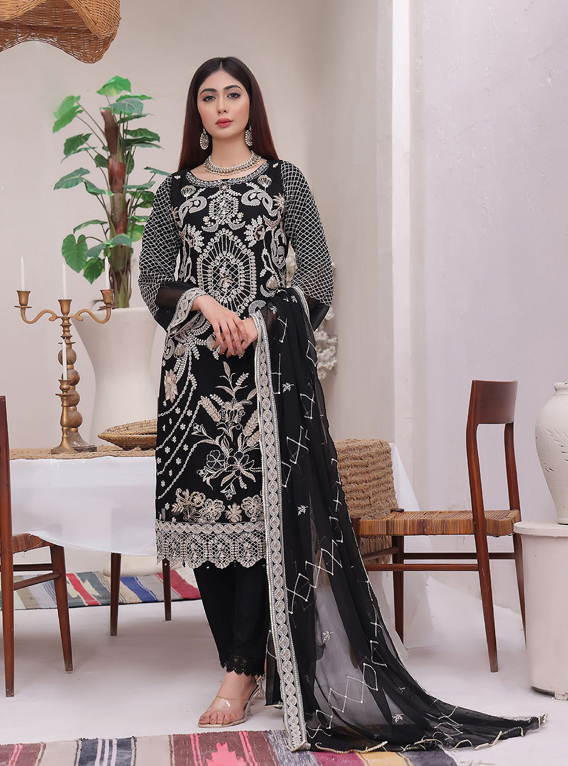 D#01 Amaira Fashion Duchess Semi Stitched Luxury Chiffon Collection 823 D#01 Amaira Fashion Duchess Semi Stitched Luxury Chiffon Collection 823
