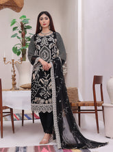 D#01 Amaira Fashion Duchess Semi Stitched Luxury Chiffon Collection 823