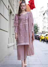 Dhagakari By Alzohaib Embroidered Lawn 3 Piece Unstitched Suit AZ26DEE D-DKC-02