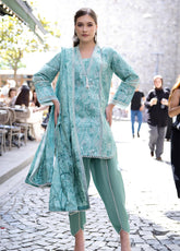 Dhagakari By Alzohaib Embroidered Lawn 3 Piece Unstitched Suit AZ26DEE D-DKC-05