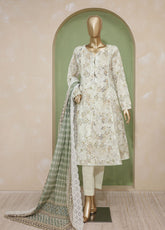 Dhagakari By HZ Textile Embroidered Lawn Unstitched 3 Piece Suit - HZ24DL PDE-732