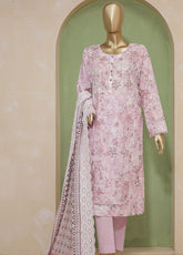 Dhagakari By HZ Textile Embroidered Lawn Unstitched 3 Piece Suit - HZ24DL PDE-733