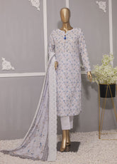Dhagakari By HZ Textile Embroidered Lawn Unstitched 3 Piece Suit - HZ24DL PDE-737