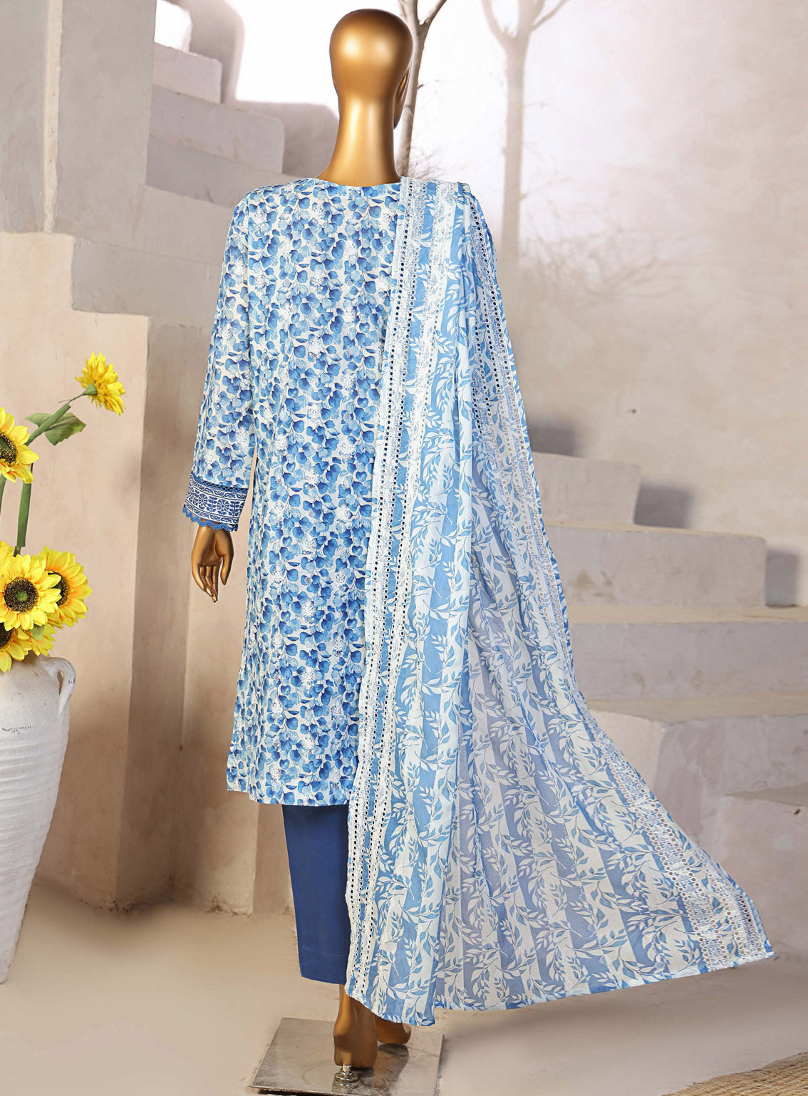 Dhagakari by HZ Textile Embroidered Lawn Suits Unstitched 3 Piece - HZ25DL DEC-991 Dhagakari by HZ Textile Embroidered Lawn Suits Unstitched 3 Piece - HZ25DL DEC-991