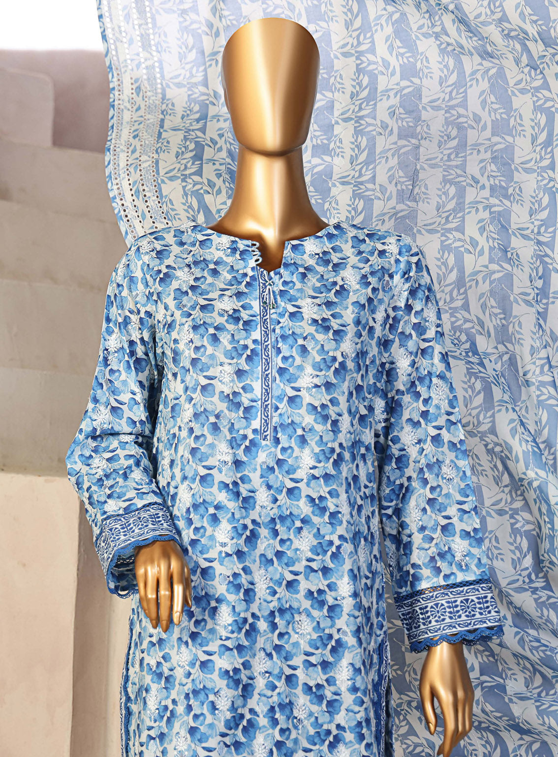 Dhagakari by HZ Textile Embroidered Lawn Suits Unstitched 3 Piece - HZ25DL DEC-991 Dhagakari by HZ Textile Embroidered Lawn Suits Unstitched 3 Piece - HZ25DL DEC-991