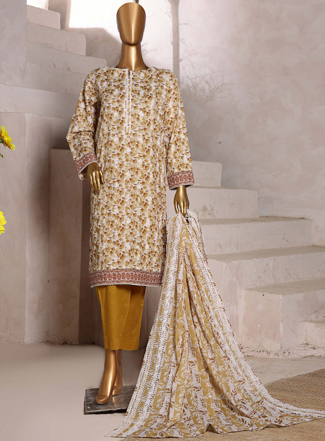 Dhagakari by HZ Textile Embroidered Lawn Suits Unstitched 3 Piece - HZ25DL DEC-993 Dhagakari by HZ Textile Embroidered Lawn Suits Unstitched 3 Piece - HZ25DL DEC-993