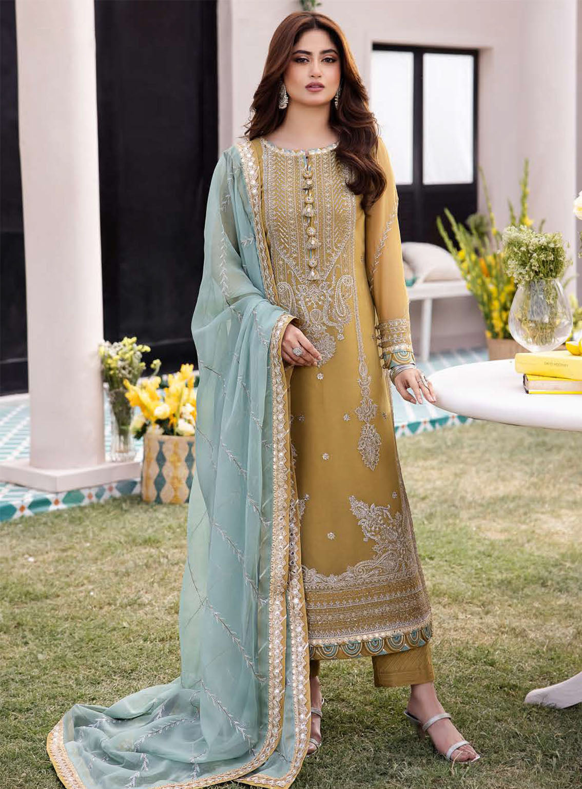 Dhanak Rang By Asim Jofa Embroidered Chiffon Suits Unstitched 3 Piece - AJ24DR AJCF-16 Dhanak Rang By Asim Jofa Embroidered Chiffon Suits Unstitched 3 Piece - AJ24DR AJCF-16