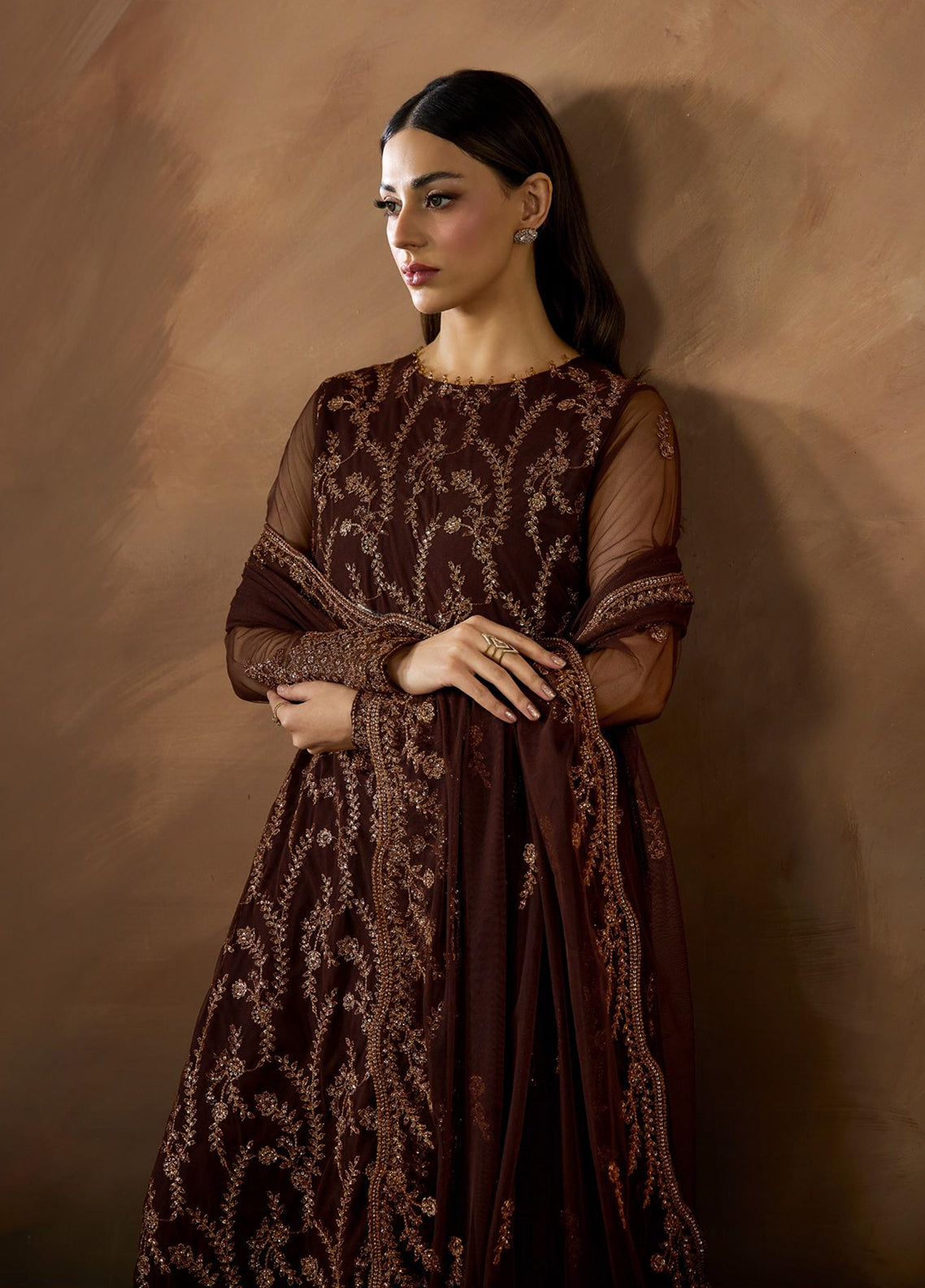 Dharkash By Zarif Embroidered Net 3 Piece Unstitched Suit ZF26DK ZRF-DK-05 NAHID Dharkash By Zarif Embroidered Net 3 Piece Unstitched Suit ZF26DK ZRF-DK-05 NAHID