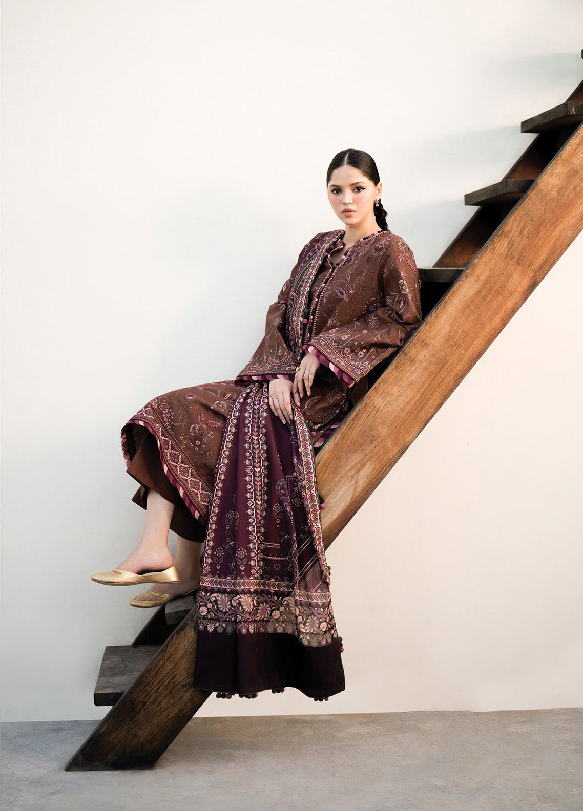 Dhoop Kinaray by Xenia Formals Embroidered Khaddar Suits Unstitched 3 Piece - XF24DK 05 PAKOL Dhoop Kinaray by Xenia Formals Embroidered Khaddar Suits Unstitched 3 Piece - XF24DK 05 PAKOL