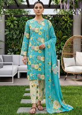 Dr Print By Schick Printed Lawn 3 Piece Unstitched Suit SDH26DPV19 D-02