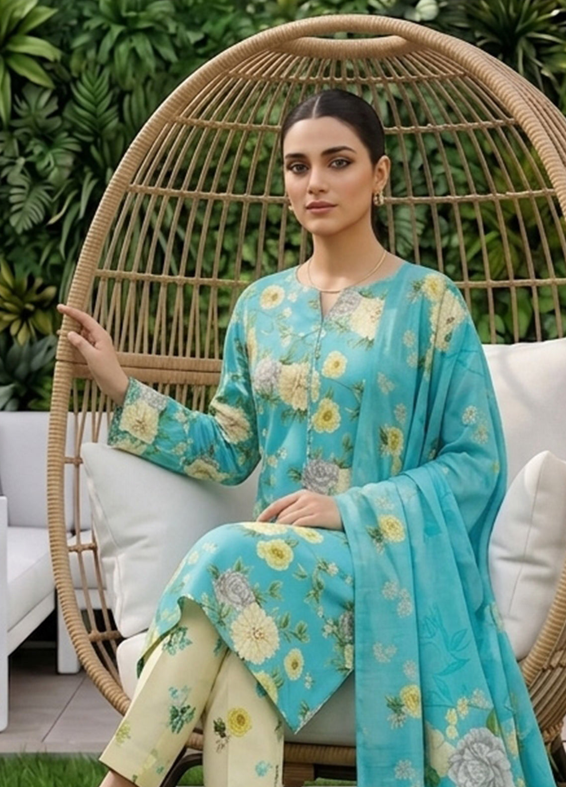 Dr Print By Schick Printed Lawn 3 Piece Unstitched Suit SDH26DPV19 D-02 Dr Print By Schick Printed Lawn 3 Piece Unstitched Suit SDH26DPV19 D-02