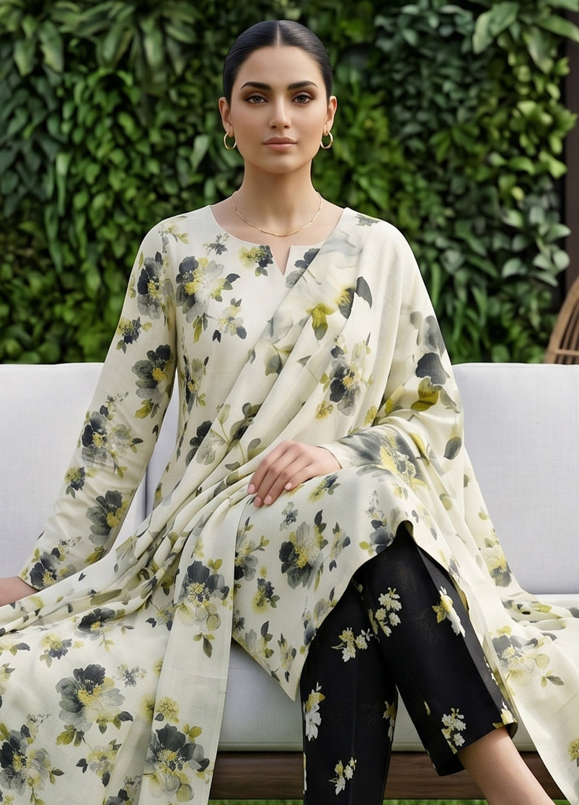 Dr Print By Schick Printed Lawn 3 Piece Unstitched Suit SDH26DPV19 D-07 Dr Print By Schick Printed Lawn 3 Piece Unstitched Suit SDH26DPV19 D-07