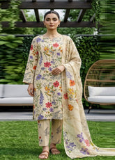 Dr Print By Schick Printed Lawn 3 Piece Unstitched Suit SDH26DPV19 D-08