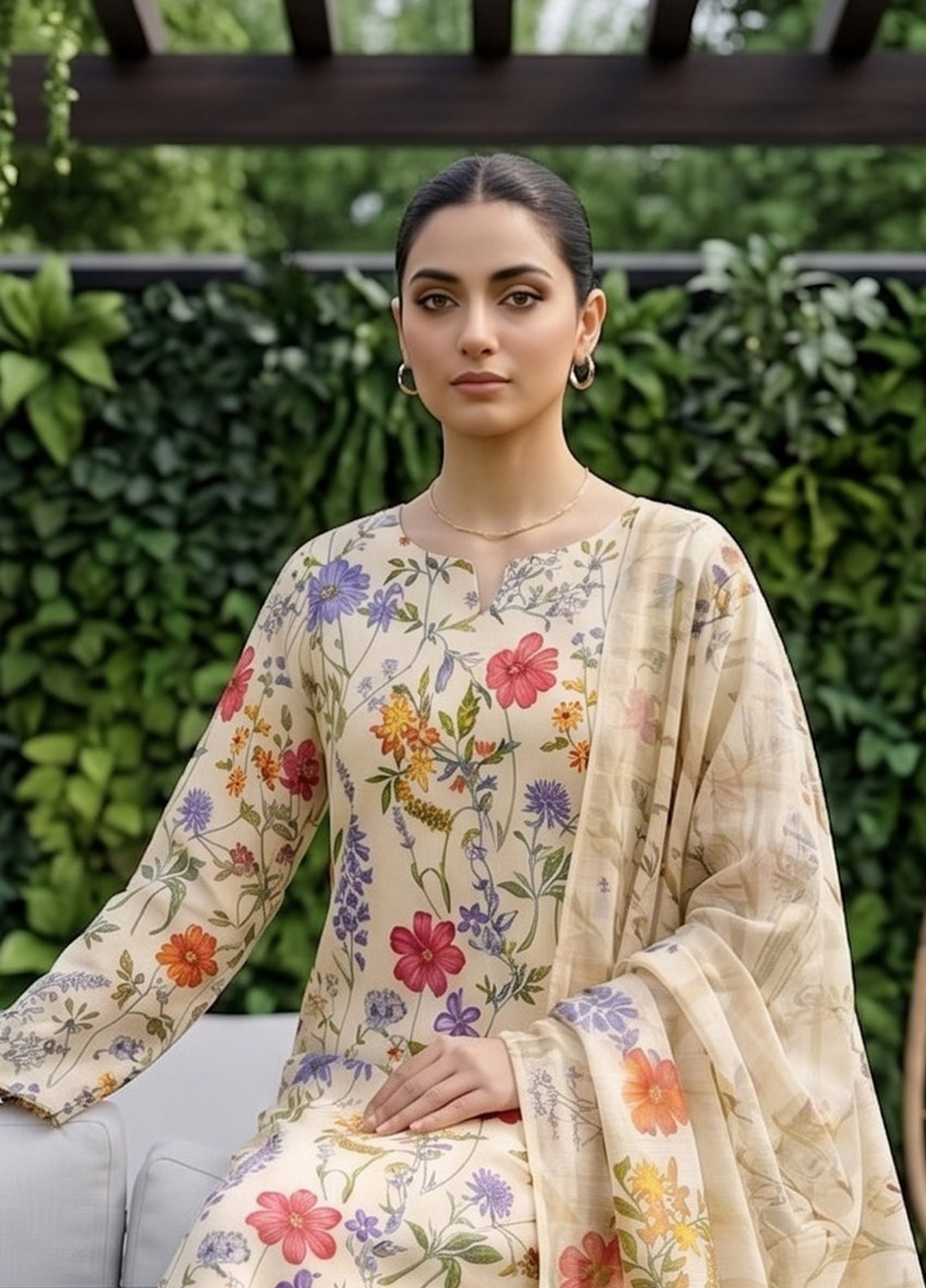 Dr Print By Schick Printed Lawn 3 Piece Unstitched Suit SDH26DPV19 D-08 Dr Print By Schick Printed Lawn 3 Piece Unstitched Suit SDH26DPV19 D-08