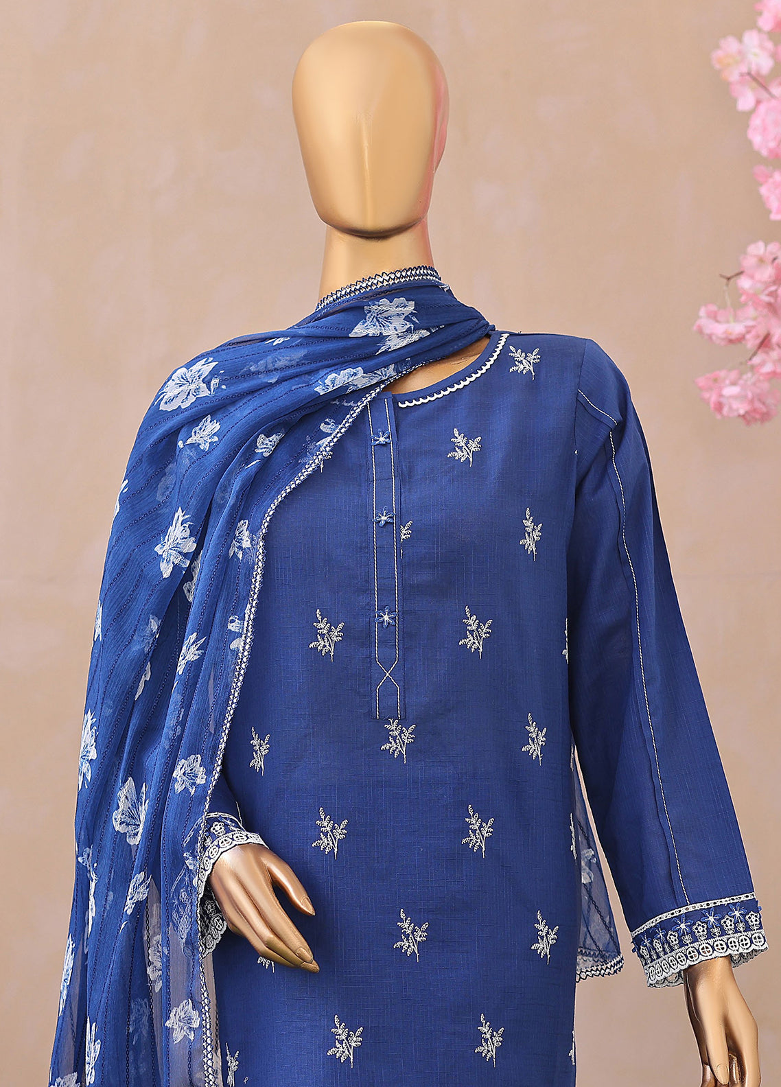 Dynasty By HZ Textile Embroidered Lawn 3 Piece Unstitched Suit HZ26DEL D-01 Dynasty By HZ Textile Embroidered Lawn 3 Piece Unstitched Suit HZ26DEL D-01