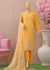 Dynasty By HZ Textile Embroidered Lawn 3 Piece Unstitched Suit HZ26DEL D-02