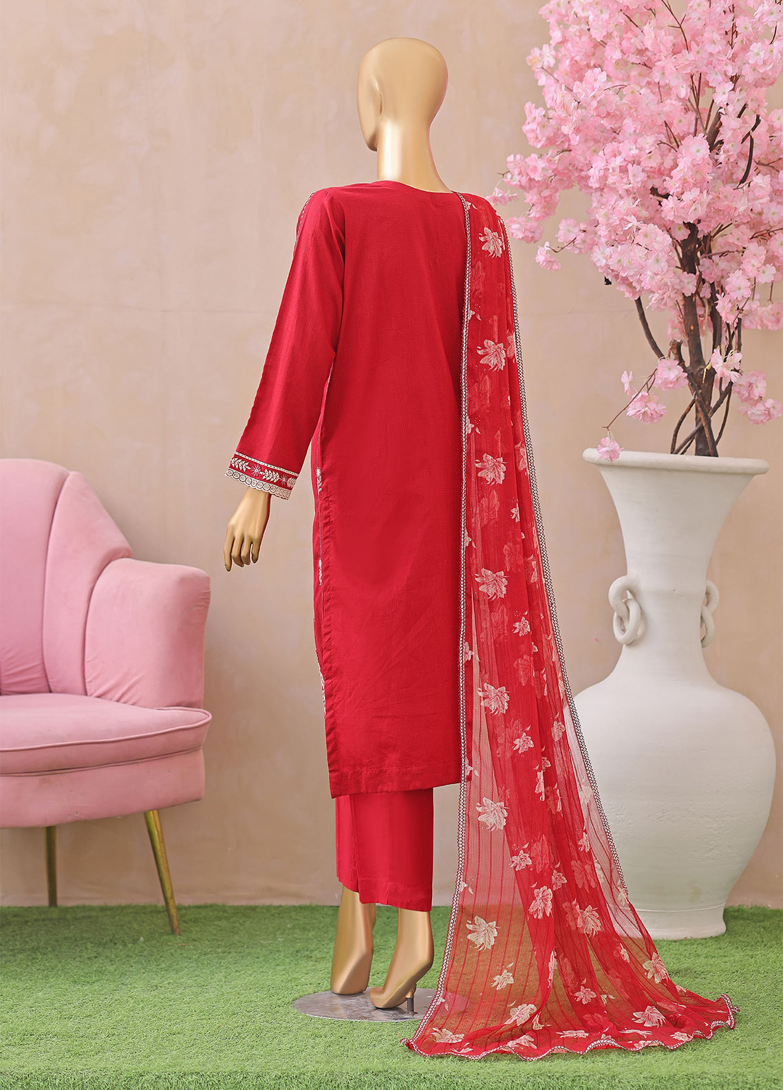 Dynasty By HZ Textile Embroidered Lawn 3 Piece Unstitched Suit HZ26DEL D-03 Dynasty By HZ Textile Embroidered Lawn 3 Piece Unstitched Suit HZ26DEL D-03