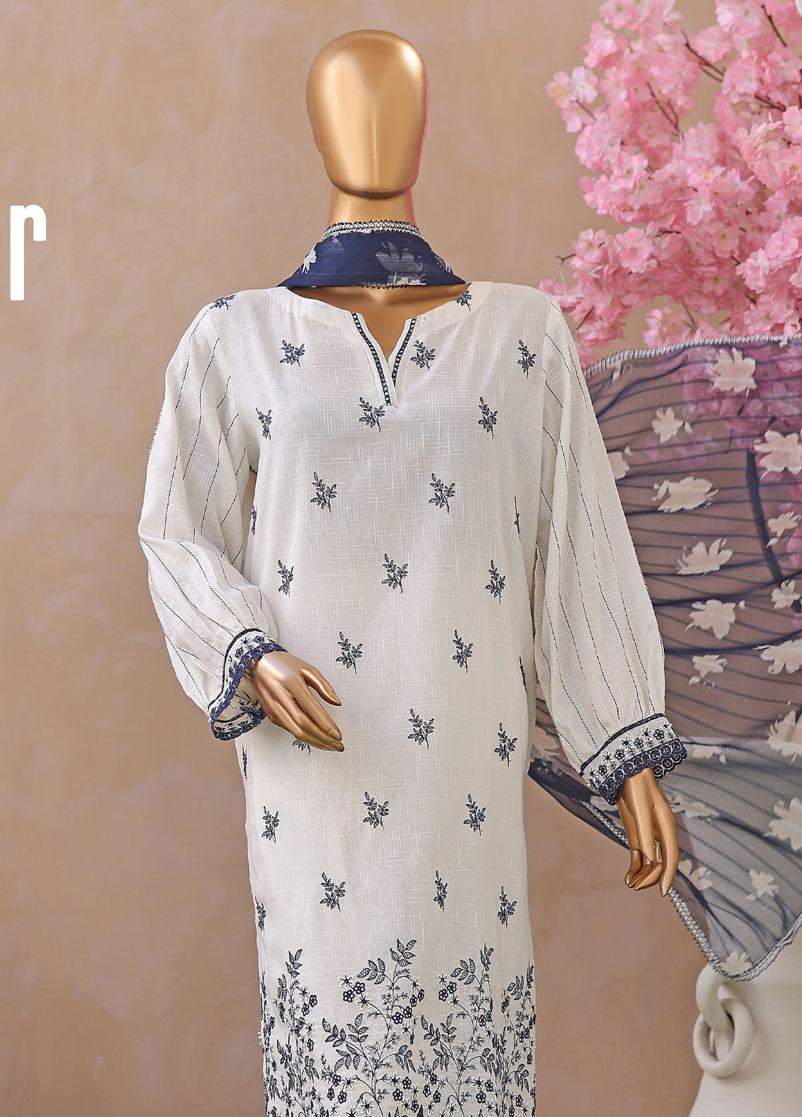 Dynasty By HZ Textile Embroidered Lawn 3 Piece Unstitched Suit HZ26DEL D-04 Dynasty By HZ Textile Embroidered Lawn 3 Piece Unstitched Suit HZ26DEL D-04