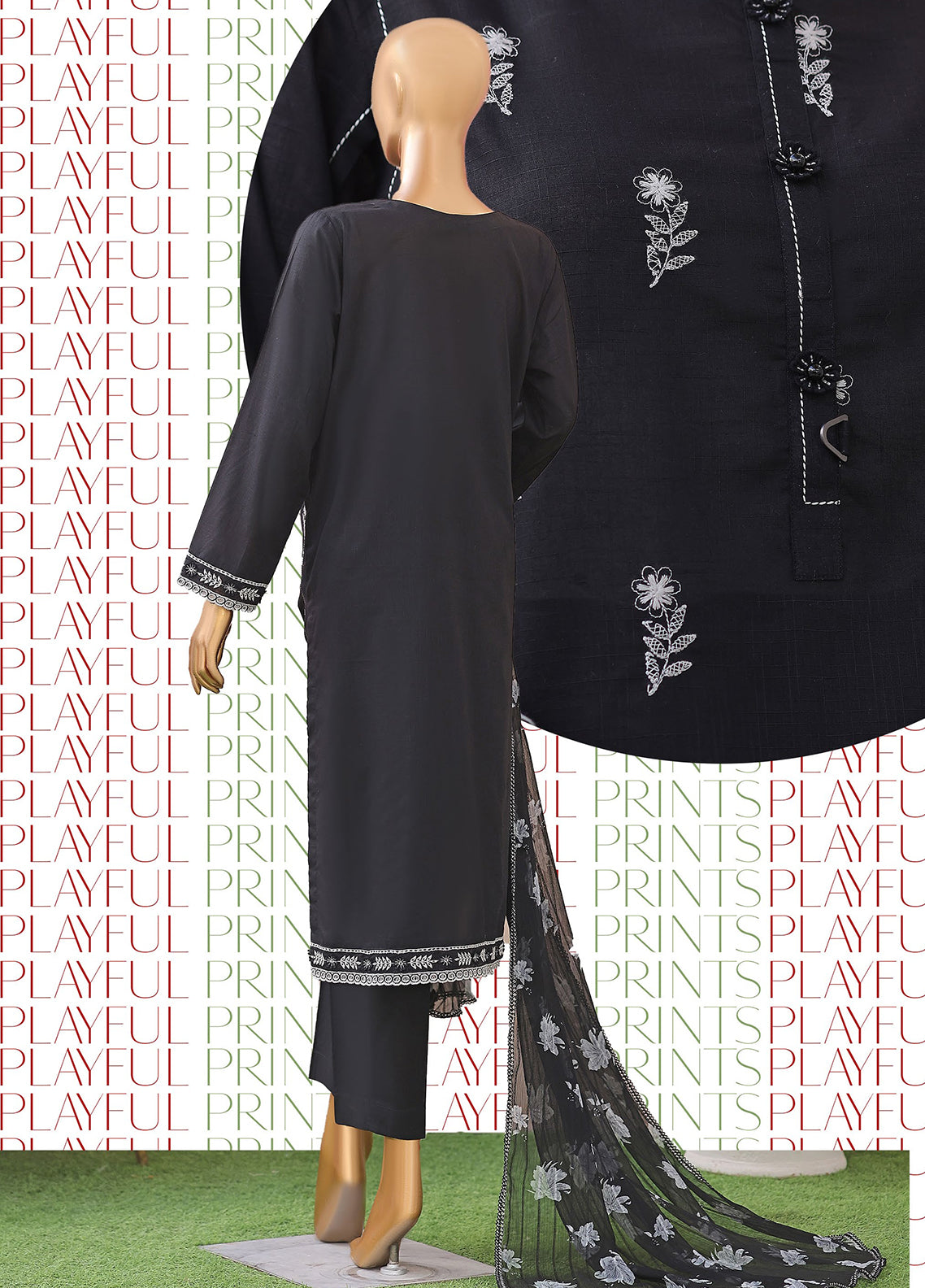 Dynasty By HZ Textile Embroidered Lawn 3 Piece Unstitched Suit HZ26DEL D-05 Dynasty By HZ Textile Embroidered Lawn 3 Piece Unstitched Suit HZ26DEL D-05