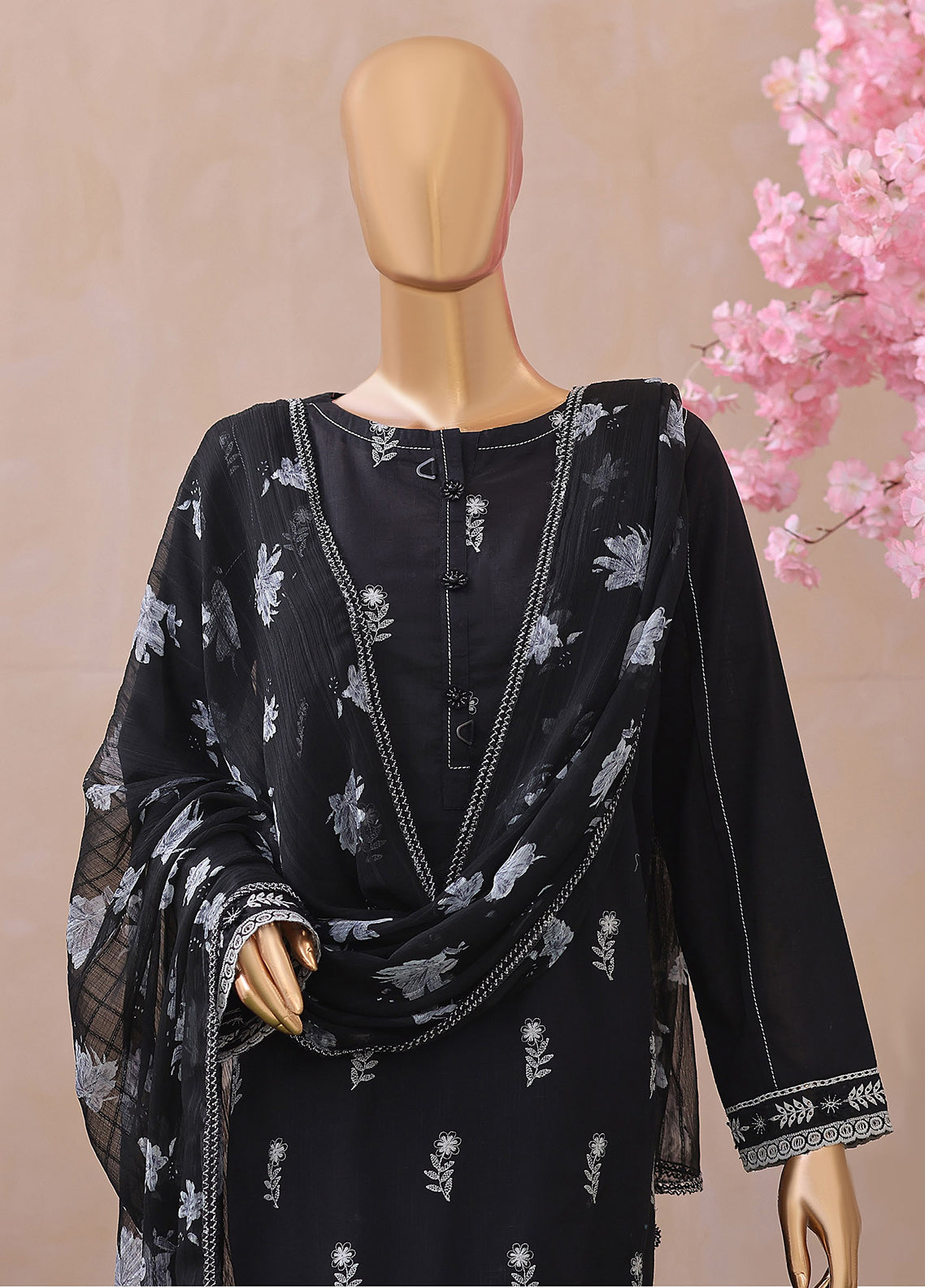 Dynasty By HZ Textile Embroidered Lawn 3 Piece Unstitched Suit HZ26DEL D-05 Dynasty By HZ Textile Embroidered Lawn 3 Piece Unstitched Suit HZ26DEL D-05