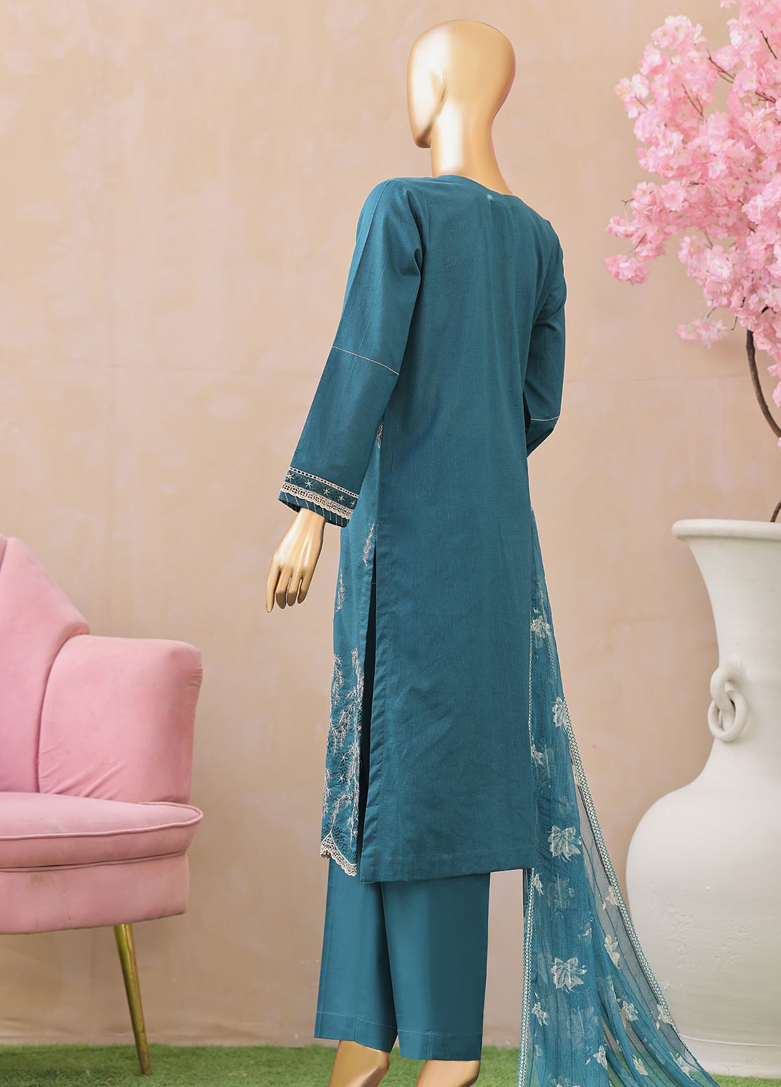 Dynasty By HZ Textile Embroidered Lawn 3 Piece Unstitched Suit HZ26DEL D-06 Dynasty By HZ Textile Embroidered Lawn 3 Piece Unstitched Suit HZ26DEL D-06