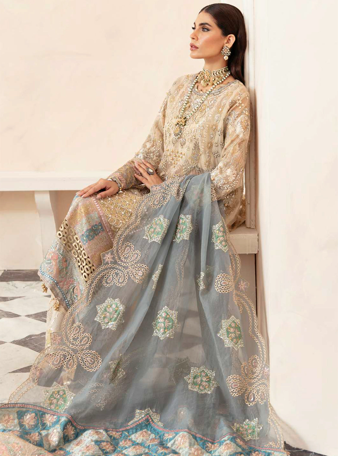 D#02 Elaf Celebration Luxury Handwork Emb Collection 923 D#02 Elaf Celebration Luxury Handwork Emb Collection 923