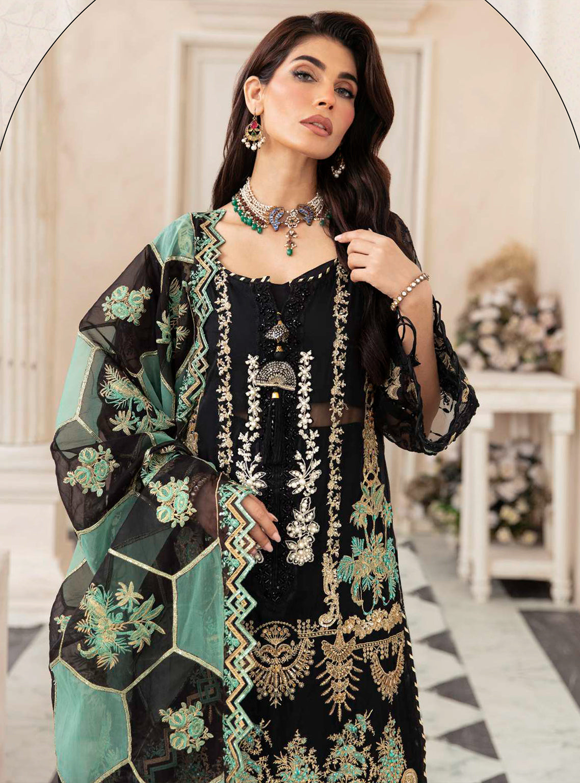 D#08 Elaf Celebration Luxury Handwork Emb Collection 923 D#08 Elaf Celebration Luxury Handwork Emb Collection 923