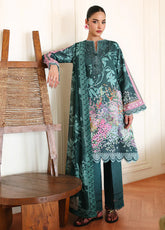 Eclat Garden By Roheenaz Embroidered Lawn 3 Piece Unstitched Suit RNZ26EGV4 D-BUTTERCUP BLOOM