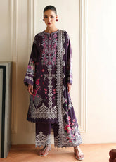 Eclat Garden By Roheenaz Embroidered Lawn 3 Piece Unstitched Suit RNZ26EGV4 D-POPPY BLOOM