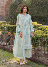 Eid Luxe By Zarqash Luxury Embroidered Lawn 3 Piece Unstitched Suit ZQ26ELL D-ZQ-01
