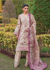 Eid Luxe By Zarqash Luxury Embroidered Lawn 3 Piece Unstitched Suit ZQ26ELL D-ZQ-04