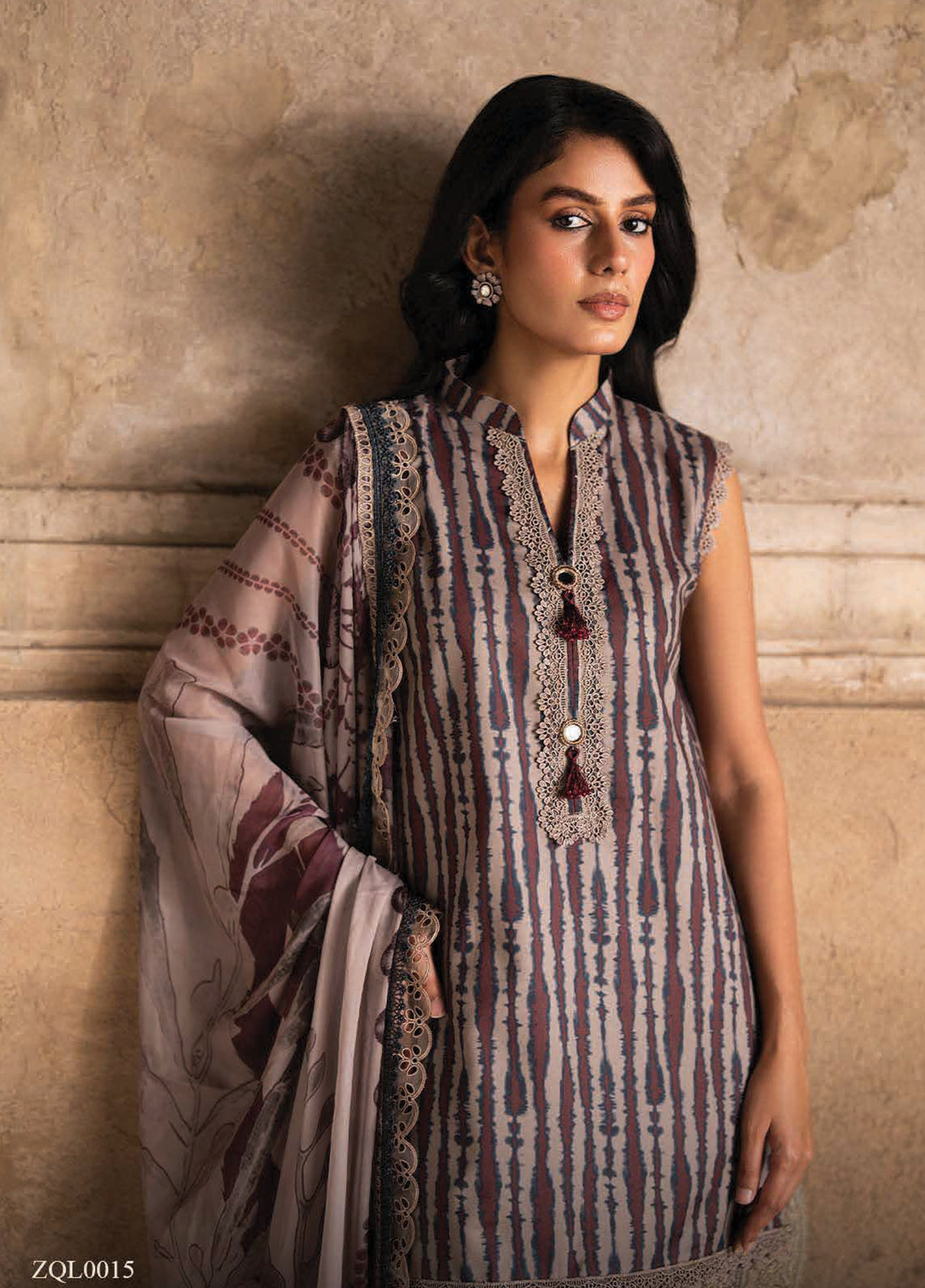Eid Luxe By Zarqash Luxury Embroidered Lawn 3 Piece Unstitched Suit ZQ26ELL D-ZQ-15 Eid Luxe By Zarqash Luxury Embroidered Lawn 3 Piece Unstitched Suit ZQ26ELL D-ZQ-15