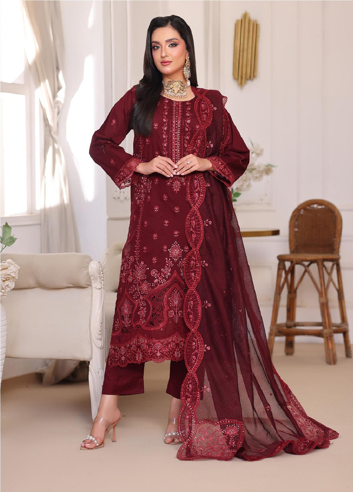 Ek Sunehri Shaam By Schick Embroidered Lawn 3 Piece Unstitched Suit SDH26ESS D-FED-02 Ek Sunehri Shaam By Schick Embroidered Lawn 3 Piece Unstitched Suit SDH26ESS D-FED-02
