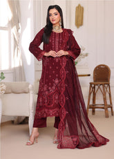 Ek Sunehri Shaam By Schick Embroidered Lawn 3 Piece Unstitched Suit SDH26ESS D-FED-02