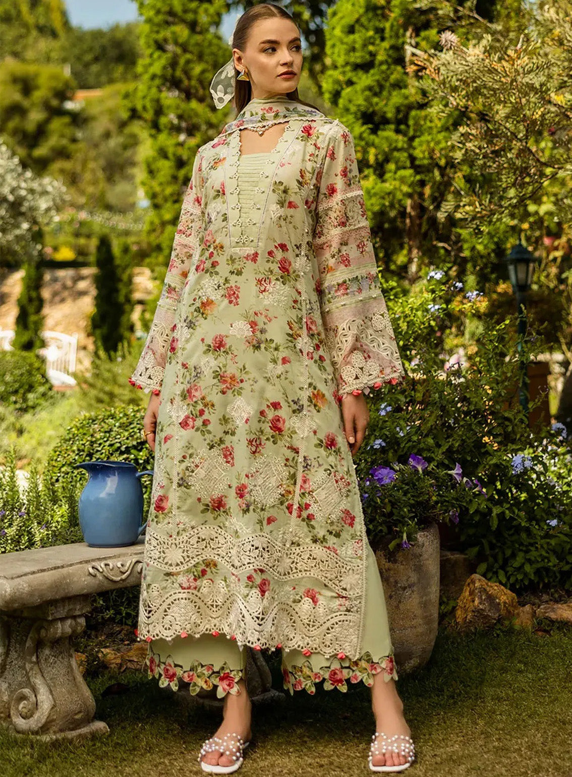 Elaf Embroidered Chikankari Lawn Suits Unstitched 3 Piece - EF25CL ELK-04A DEAR PARADISE Elaf Embroidered Chikankari Lawn Suits Unstitched 3 Piece - EF25CL ELK-04A DEAR PARADISE