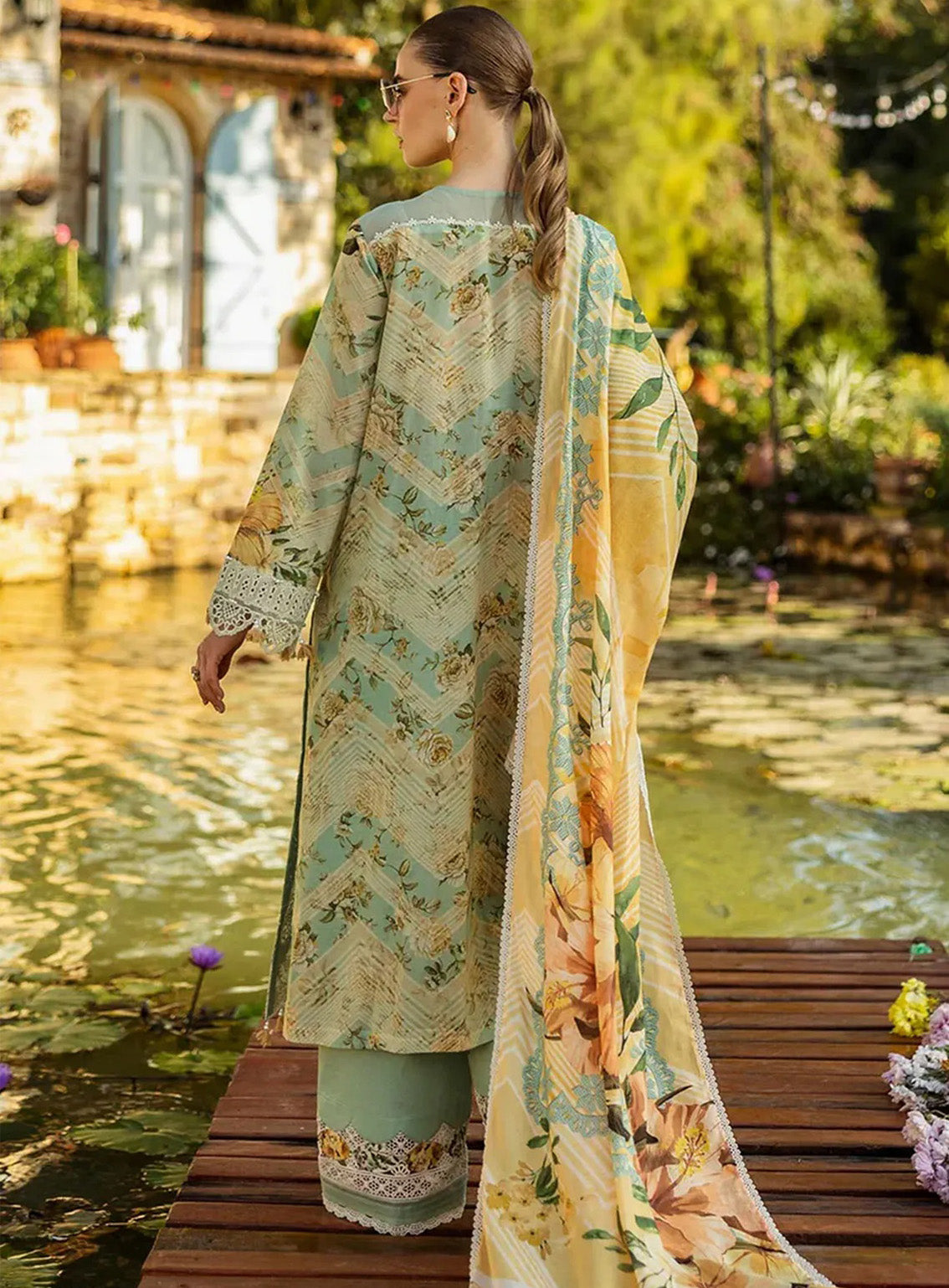 Elaf Embroidered Chikankari Lawn Suits Unstitched 3 Piece - EF25CL ELK-06A PISTACHIO DREAMS Elaf Embroidered Chikankari Lawn Suits Unstitched 3 Piece - EF25CL ELK-06A PISTACHIO DREAMS