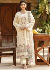 Elaf Embroidered Lawn Suits Unstitched 3 Piece - EF25LL ELM-11 KOHINOOR