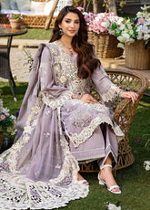 Elaf Embroidered Lawn Suits Unstitched 3 Piece - EF25LL ELM-1A RAHA