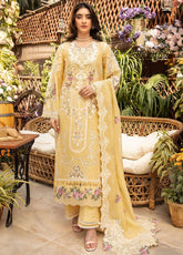 Elaf Embroidered Lawn Suits Unstitched 3 Piece - EF25LL ELM-2B ROSHNE