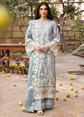 Elaf Embroidered Lawn Suits Unstitched 3 Piece - EF25LL ELM-7B MAHVEEN