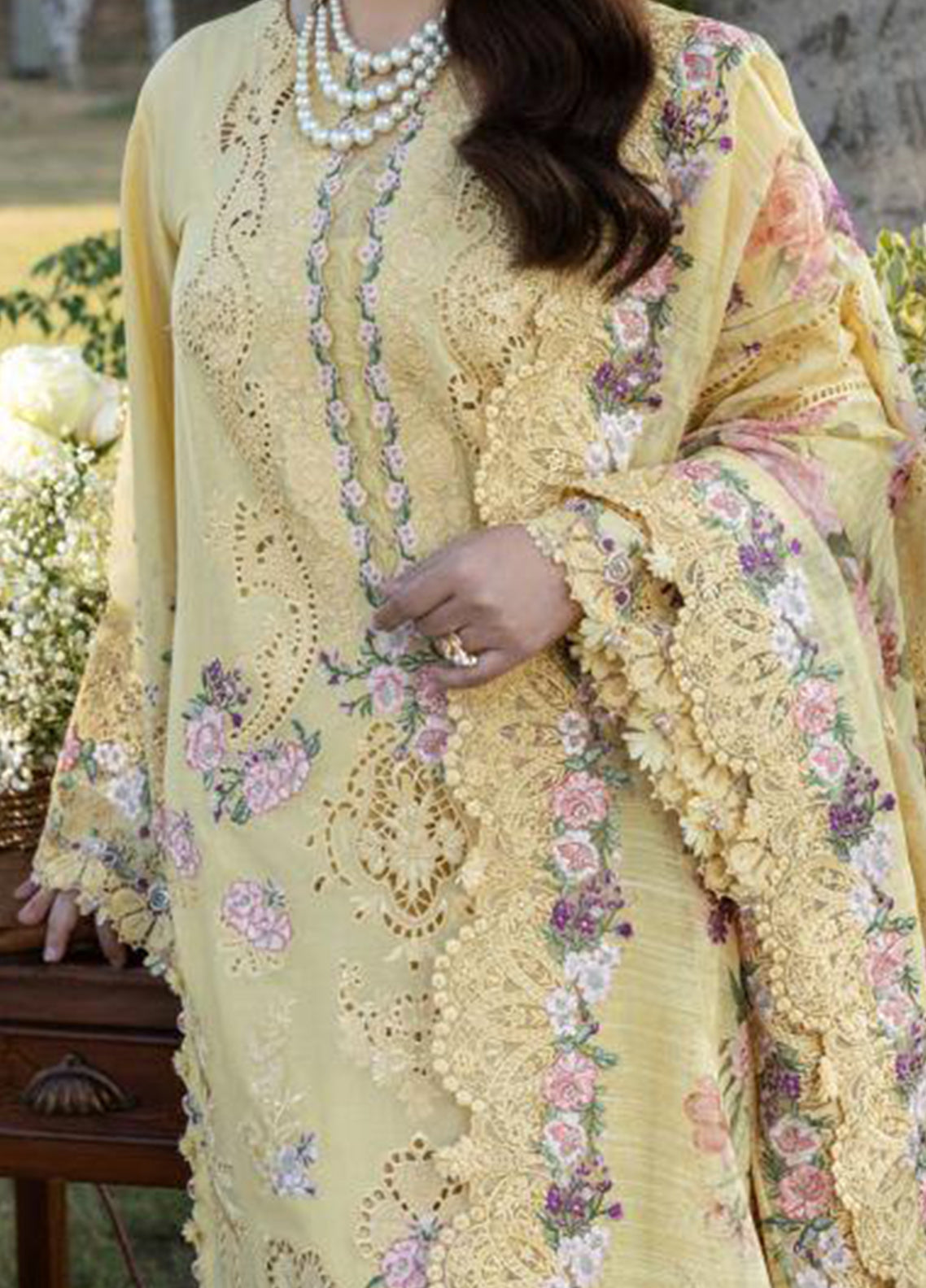 Elaf Embroidered Lawn 3 Piece Unstitched Suit EF26LL ELY-05 SOUCI Elaf Embroidered Lawn 3 Piece Unstitched Suit EF26LL ELY-05 SOUCI